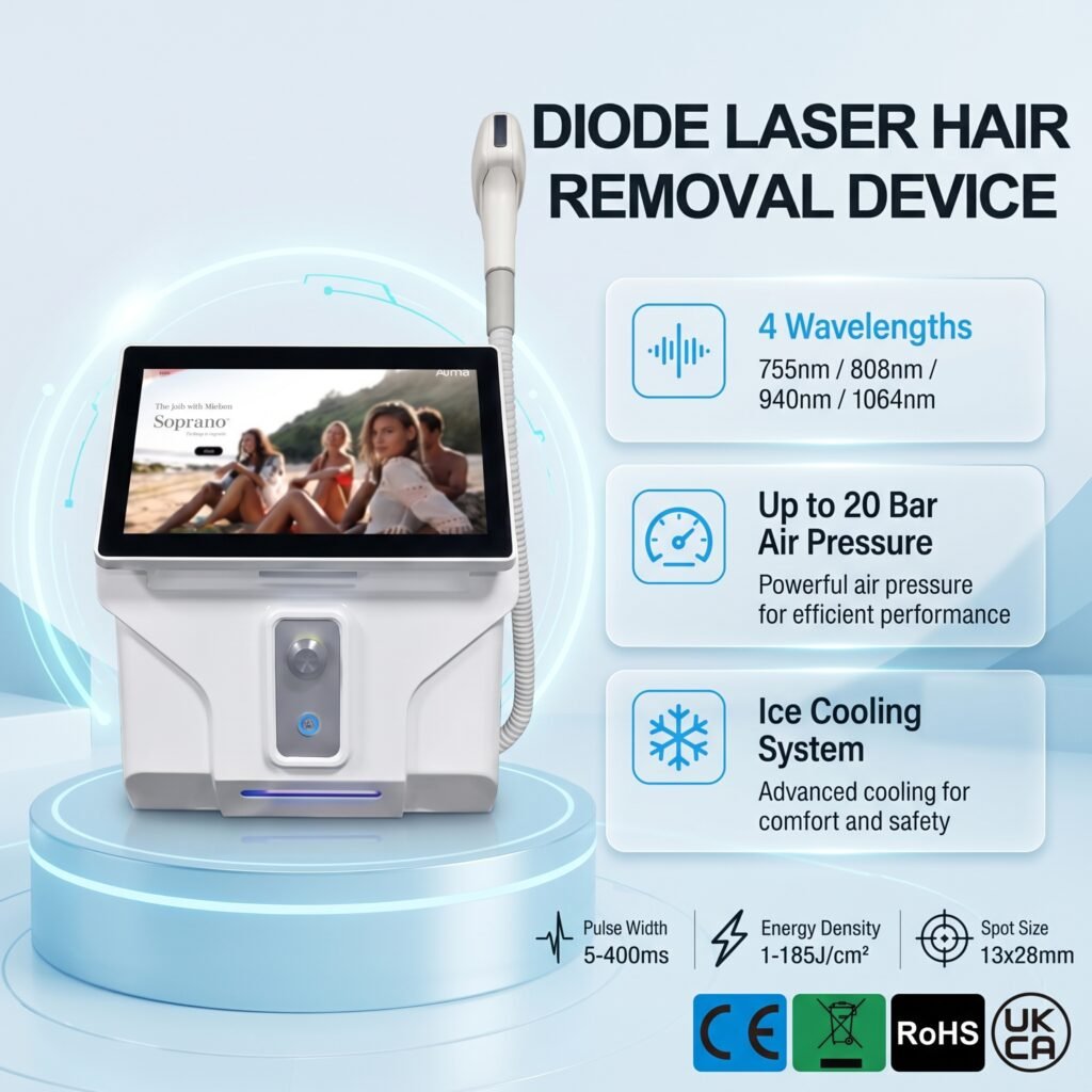 5000W Four-Wavelength Diode Laser for Professional Hair Reduction