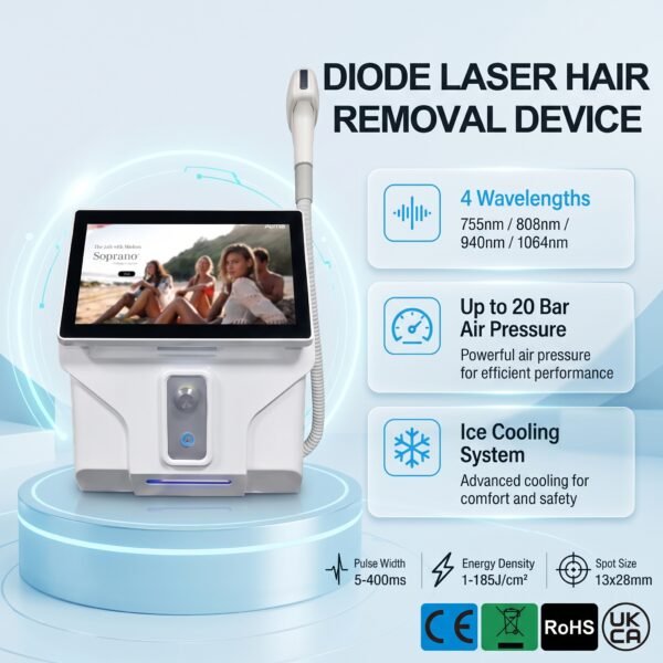 5000W Four-Wavelength Diode Laser for Professional Hair Reduction