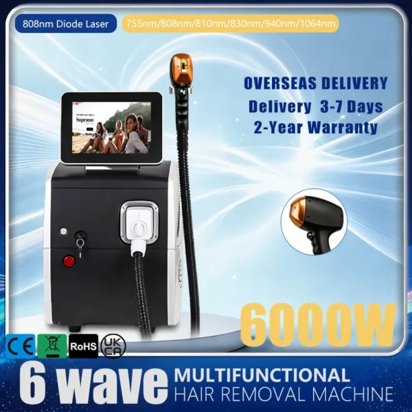 Bring Six-Wavelength Hair Removal to Your Salon with a 6000W Diode Laser