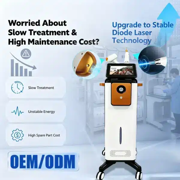 Vertical Diode Pico Laser: Hair, Tattoo & Carbon Facial Services for Your Treatment Room